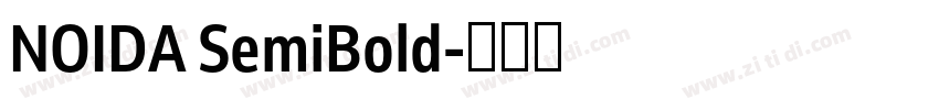 NOIDA SemiBold字体转换 NOIDA SemiBold字体转换